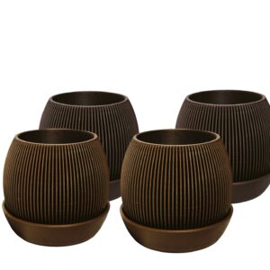 Kit 4 Vasos com base - 2 cores