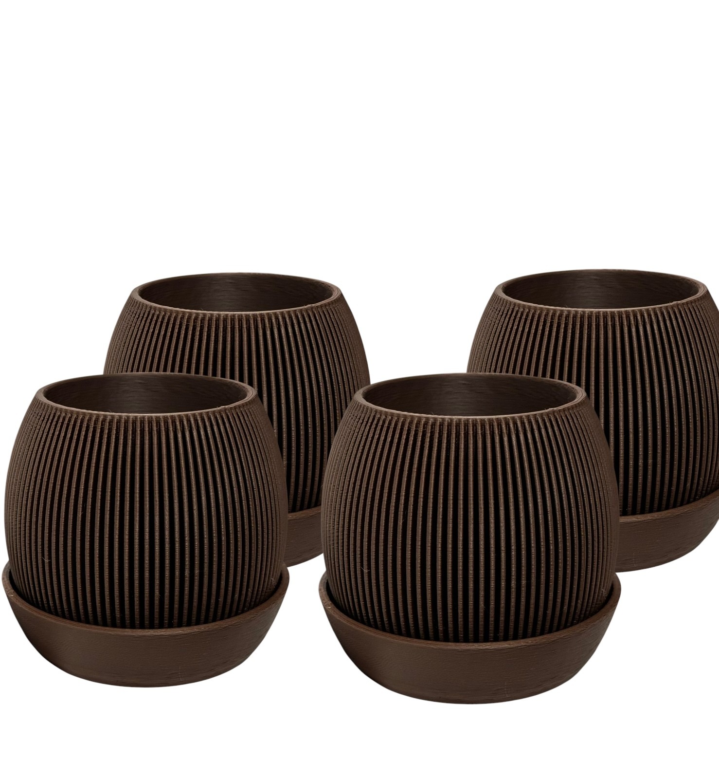 Kit com 4 Vasos com bandeja