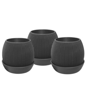 Kit 3 Vasos - cinzas